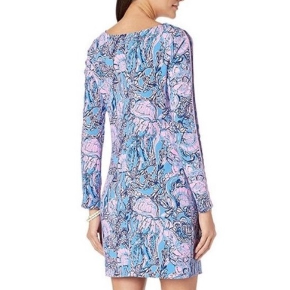 LILLY PULITZER Beline Dress In Lapis Lazuli Horseshoe Bay size XS - Picture 9 of 11